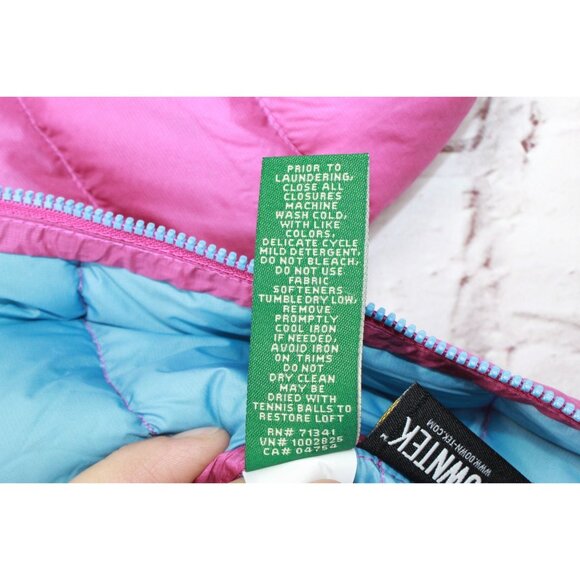 LL Bean Ultralight 650 Down Bunting Quilted Full Zipper Pink 3-6 Mons - Picture 8 of 12